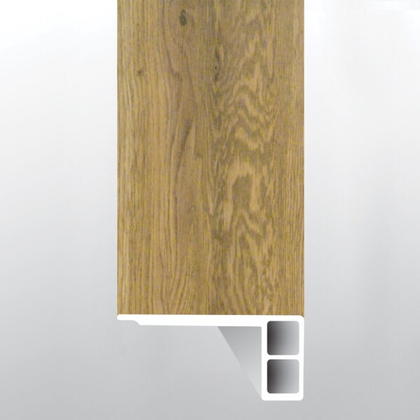 Ackland 0.75 in. T x 94 in. L x 2.75 in. W Grot Brown Luxury Vinyl Flooring Trim Flush Stair Nose Eased Edge AKVTVGRBR-FSN-EE - main